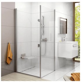 AVAK Chrome CPS-90 fix oldalfal, krómhatású + Transparent