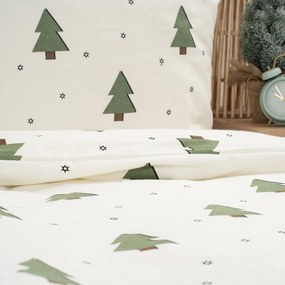 4Home Little Trees flanel ágyneműhuzat, 140 x 200 cm, 70 x 90 cm