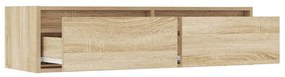 TV szekrény LED világítással sonoma tölgy 100X35,5x25 cm