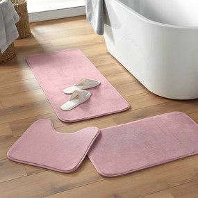 Rózsaszín fürdőszobai kilépő WC-hez 45x45 cm Vitamine – douceur d'intérieur