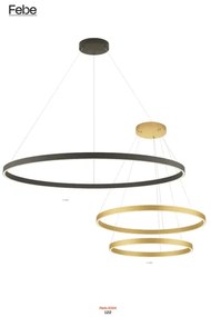 Redo 01-2889 - LED Dimmelhető csillár zsinóron FEBE LED/62W/230V arany