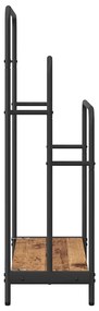 Ruhaszárító polcokkal Régi fa 60 x 30 x 100.5 cm Faanyag