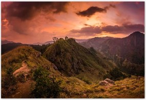 Poszterek 155x105 Tájkép hegyekkel Tájkép