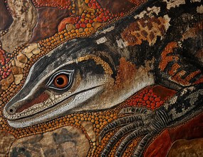 Poszter 65x50cm Gyíkszem