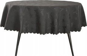 Abrosz Dekoratív Kerek 80 CM Fekete Csillagok Karácsony