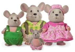 Li'l Woodzeez - Figurakészlet HANDYDANDY egércsalád