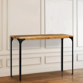 tömör újrahasznosított fa tálalóasztal 120 x 35 x 76 cm
