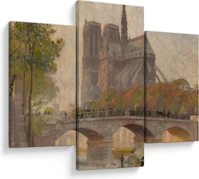 Kép - Robert William Vonnoh, Notre Dame de Paris, reprodukciók (90x60 cm)