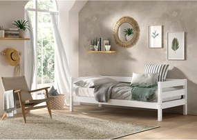 Fehér borovi fenyő gyerekágy ágyráccsal 90x200 cm Margrit – Vipack