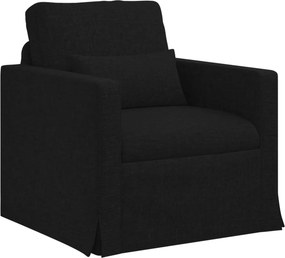 vidaXL Kanapé Fekete 78 x 78 x 80 cm szövet