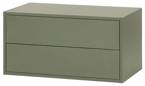 Boxie 2 fiókos fali szekrény 40x80x37 cm zöld