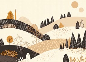 Poszter 18x13cm Ősz a hegyekben