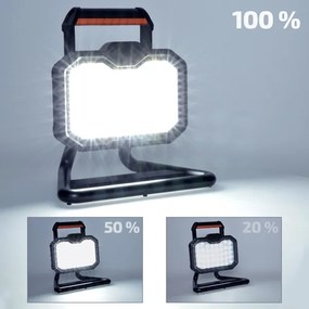 Solight WM-20W-RE-LED Dimmelhető újratölthető reflektor LED/20W/4400 mAh 4000K IP54