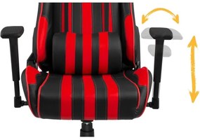 Yenkee - Gaming szék fekete/piros