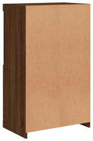 barna tölgy színű tálalószekrény LED-ekkel 60,5 x 37 x 100 cm