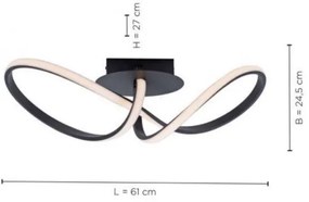 Leuchten Direkt 15403-18 - LED Dimmelhető felületre szerelhető csillár MARIA LED/16W/230V
