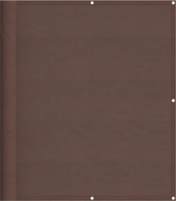 vidaXL barna 100% oxford poliészter erkélyparaván 120 x 700 cm