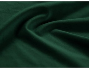 Zöld bársony kinyitható tárolóhelyes kanapé 235 cm Kyoto – Cosmopolitan Design