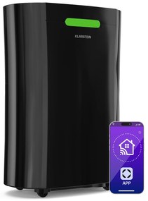 Klarstein AeroDry Smart 12 párátlanító, 12 l/nap, 18 m², páratartalom érzékelő, irányítás alkalmazás segítségével, 135 m³/h