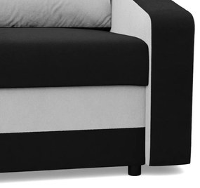 Hewlet fotel, szövet anyag, bonell töltet, fekete - fehér