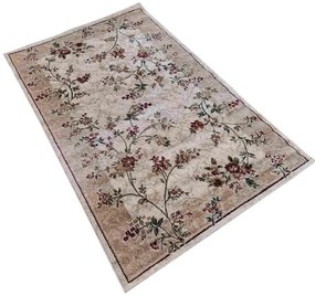 Zomilla bézs szőnyeg virágmintás modern 150 x 230 cm