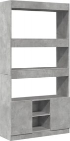 vidaXL betonszürke szerelt fa magasszekrény 92 x 33 x 180 cm