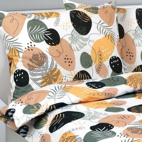 Bellatex Pebble pamut ágyneműhuzat mustár, 140 x 220 cm, 70 x 90 cm, 140 x 220 cm, 70 x 90 cm