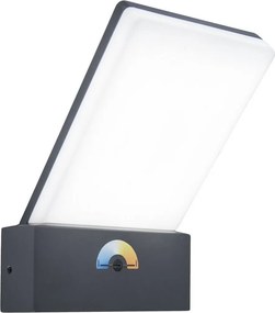 LUTEC 5289001118 PANO Fali Lámpa Mozgásérzékelővel Antracit LED IP44