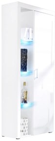 Polcos szekrény Magnolia MA2 (fehér + fényes fehér) (RGB LED világítás színes). 1058279