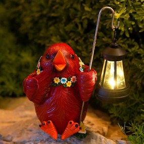 Kerti figura Madár Nagy Led Lámpával Napelemes Dekoráció