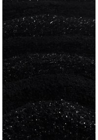Fekete fürdőszobai kilépő szett 3 db-os 100x60 cm Wave – Foutastic