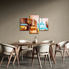 Kép - Esős idő és az Eiffel-torony (90x60 cm)
