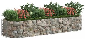 horganyzott vas gabion magaságyás 300x100x50 cm
