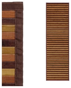 Mustársárga-barna bambusz futószőnyeg 60x200 cm – Casa Selección