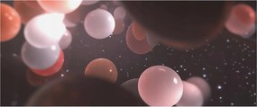 Fotótapéta Flizelin Dekoratív az irodába Űrgömbök 250x104 Ragasztó