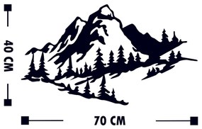 Fém fali dekoráció, Mountain 2
