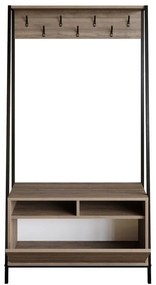 Előszobafal Devin - Walnut, Black
