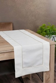 Blanka arany díszítésű asztali futó Krémszín 40x200 cm