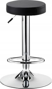 Hoker Bárszék Forgó Szék Állítható Fekete Ökobőr