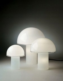 Artemide Onfale Piccolo A006400 dizájner asztali lámpa, opálüveg, E14