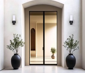 ITALUX OWL-2763 SALO Modern Kültéri Fali Lámpa Fekete E27 IP54