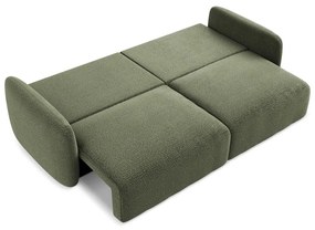 Zöld kinyitható-tárolóhelyes kanapé 238 cm Kalena – Makamii