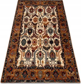 Gyapjú szőnyeg Superior Oman keleti keret piros Boho 170x235 cm