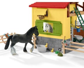 Schleich 42485 Lóistálló tartozékokkal, 60 x 40 x 29,5 cm