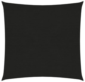 fekete HDPE napvitorla 160 g/m² 3,6 x 3,6 m