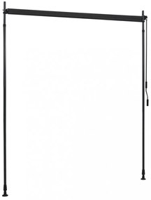 antracitszürke kültéri sötétítő roló 200 x 270 cm