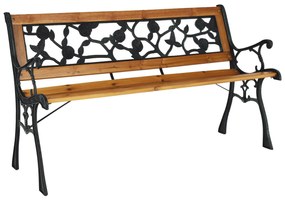 Faiza kerti pad, fekete, 126 x 52 x 73 cm