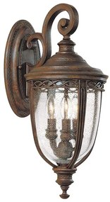 Feiss FE-EB2-M-BRB-Kültéri fali lámpa ENGLISH BRIDLE 3xE14/60W/230V IP44