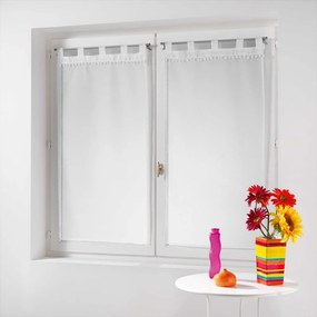 Fehér átlátszó függöny szett 2 db-os 60x90 cm Poupette – douceur d'intérieur