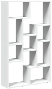 fehér szerelt fa könyvespolc 72 x 20 x 120 cm